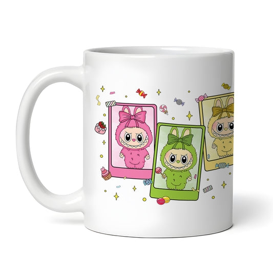 Labubu Monster Elves K-POP Elvish Creature Cartoon 11oz Ceramic Mug Style D