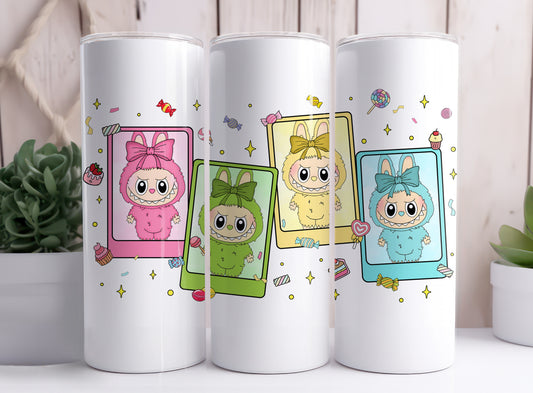 Labubu Monster Elves K-POP Elvish Creature 20 oz Skinny Tumbler Style D