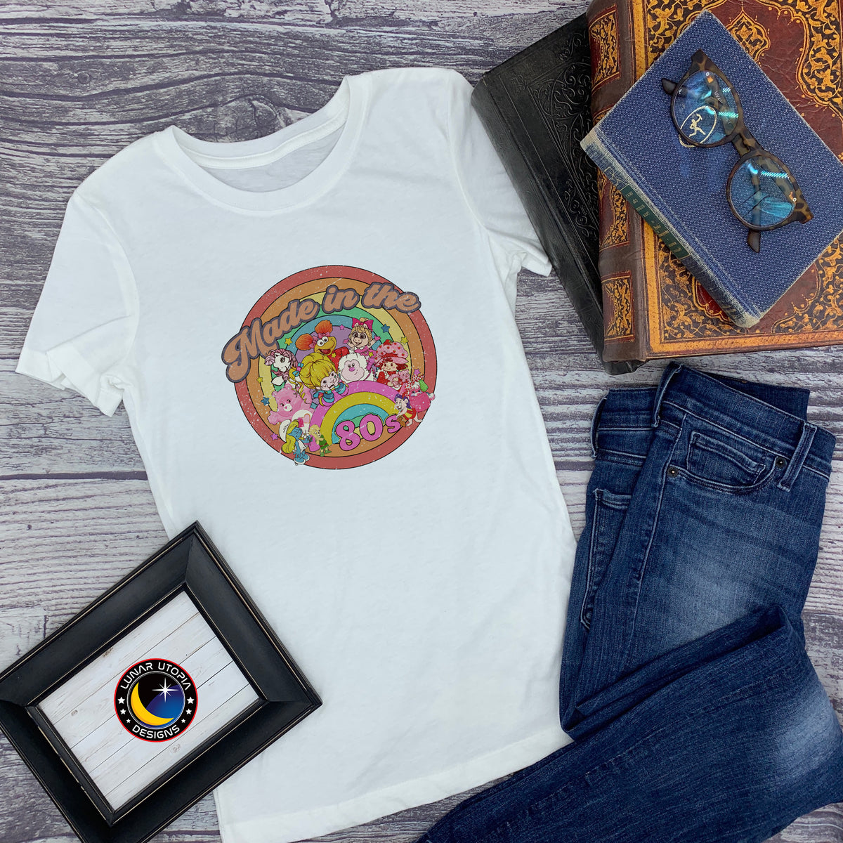 Made in the 80s Women's T-Shirt, Retro Cartoon Nostalgia Graphic Tee, 80s Baby Gift, Cotton Poly Blend S-XL