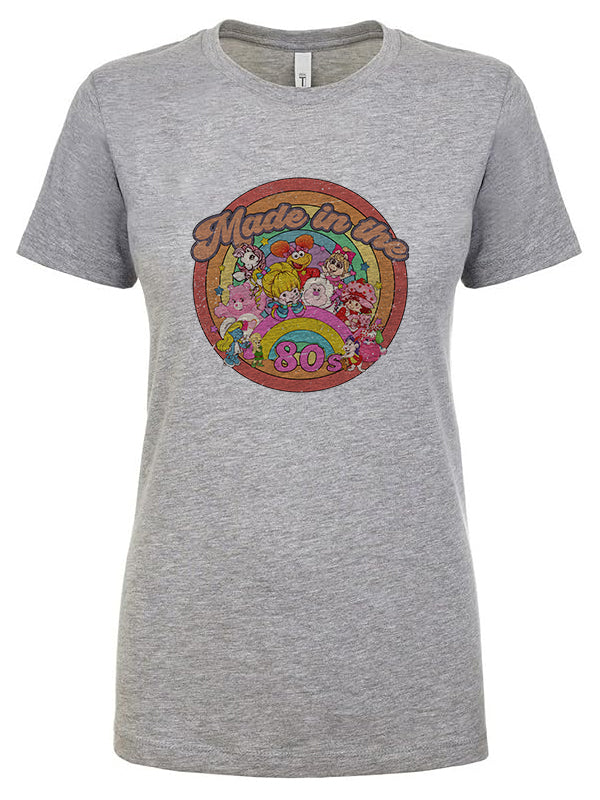 Made in the 80s Women's T-Shirt, Retro Cartoon Nostalgia Graphic Tee, 80s Baby Gift, Cotton Poly Blend S-XL