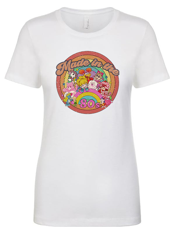 Made in the 80s Women's T-Shirt, Retro Cartoon Nostalgia Graphic Tee, 80s Baby Gift, Cotton Poly Blend S-XL
