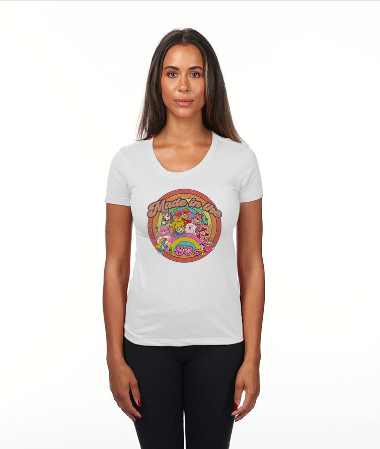 Made in the 80s Women's T-Shirt, Retro Cartoon Nostalgia Graphic Tee, 80s Baby Gift, Cotton Poly Blend S-XL