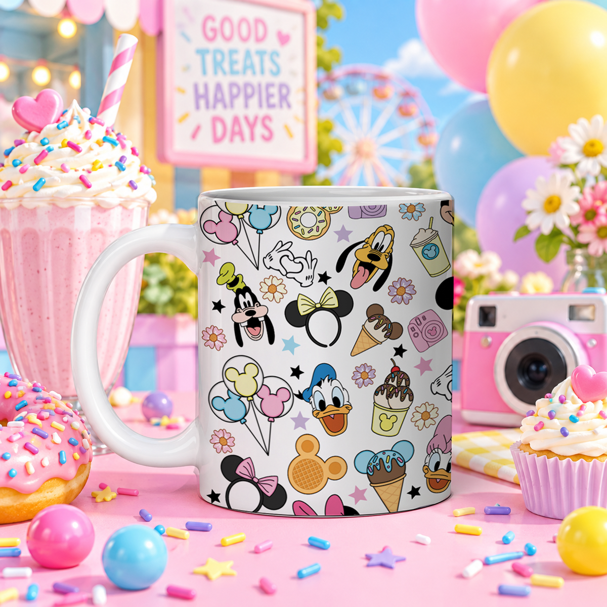 Magical Park Snacks 11 oz Coffee Mug, Pastel Treats Gift