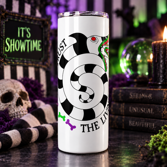 Colorful Spooky Creature 20 oz Tumbler, Gothic Halloween Gift