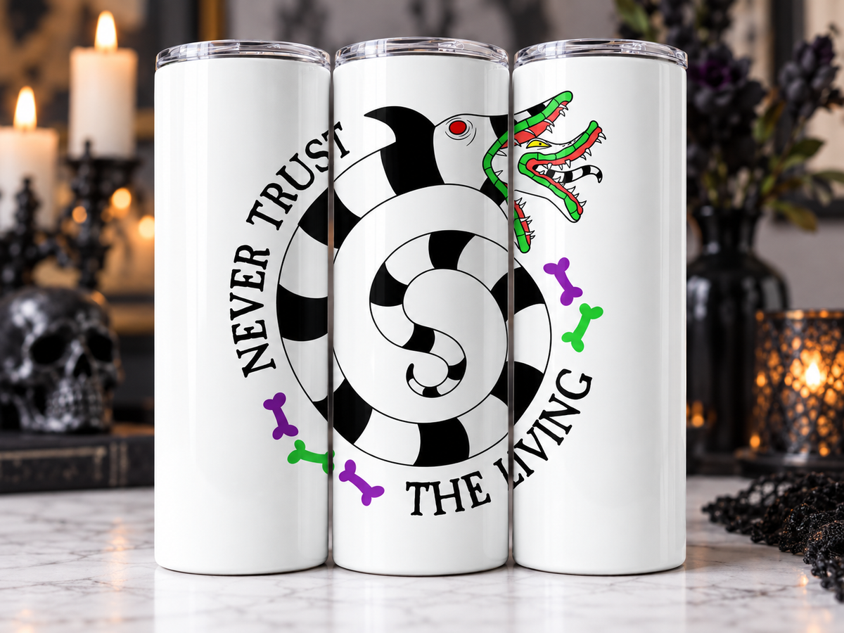 Colorful Spooky Creature 20 oz Tumbler, Gothic Halloween Gift