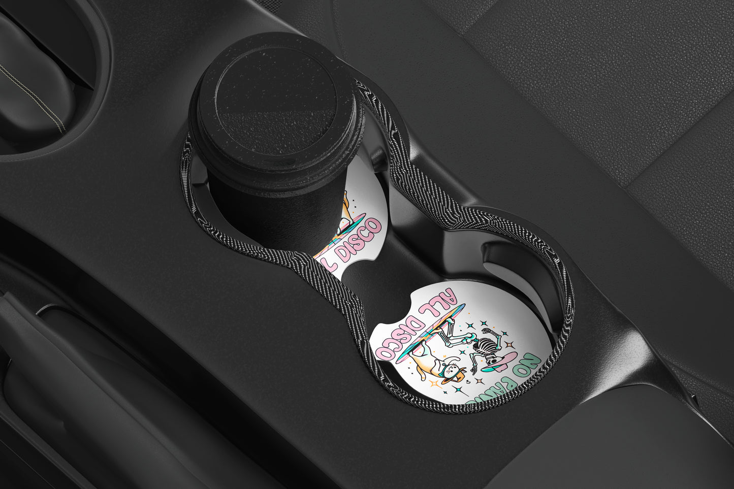 No Panic All Disco, Neoprene Coasters for Car, Truck, or Home