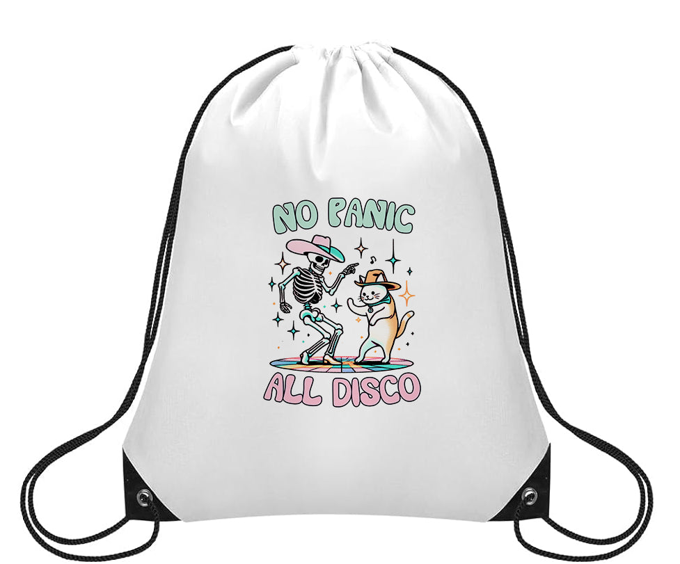 No Panic All Disco, Small Drawstring Backpack