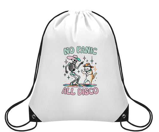 No Panic All Disco, Small Drawstring Backpack