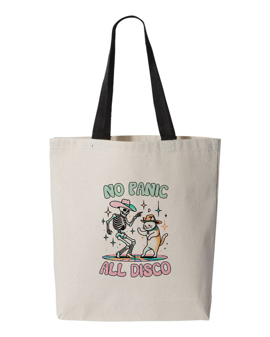 No Panic All Disco, Canvas Tote Bag