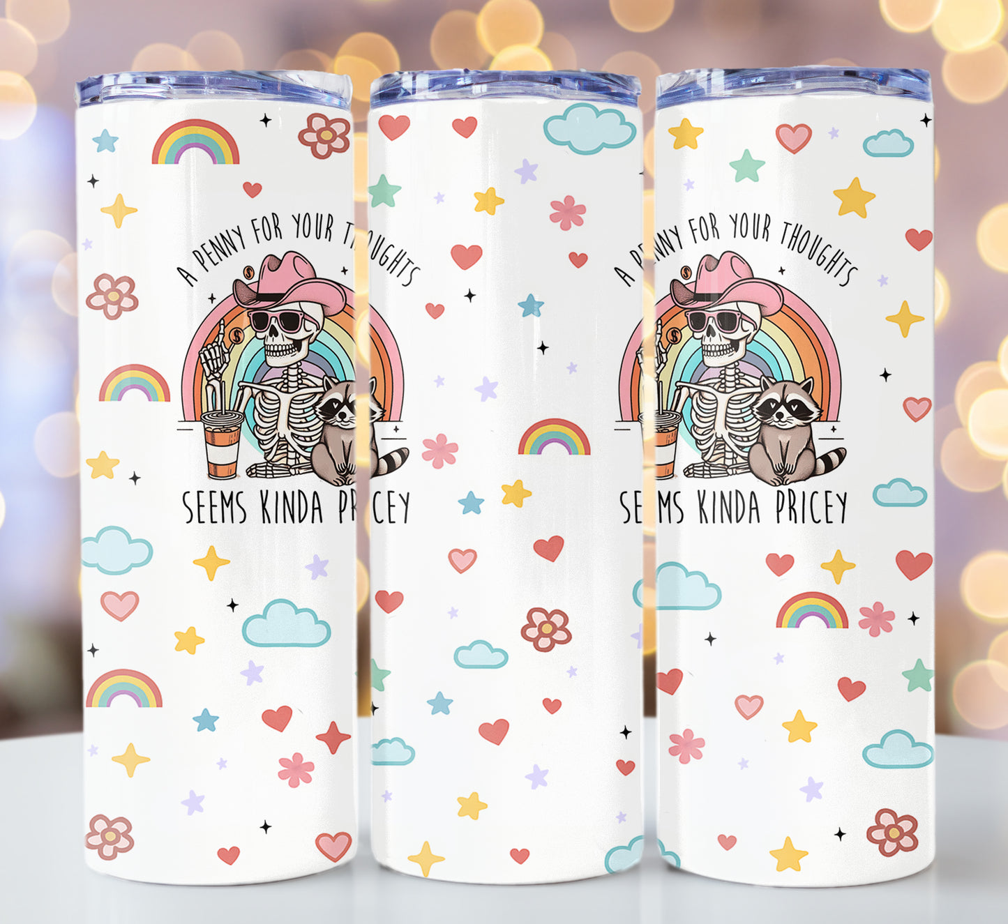 Penny Thoughts 20 oz Stainless Steel Skinny Tumbler