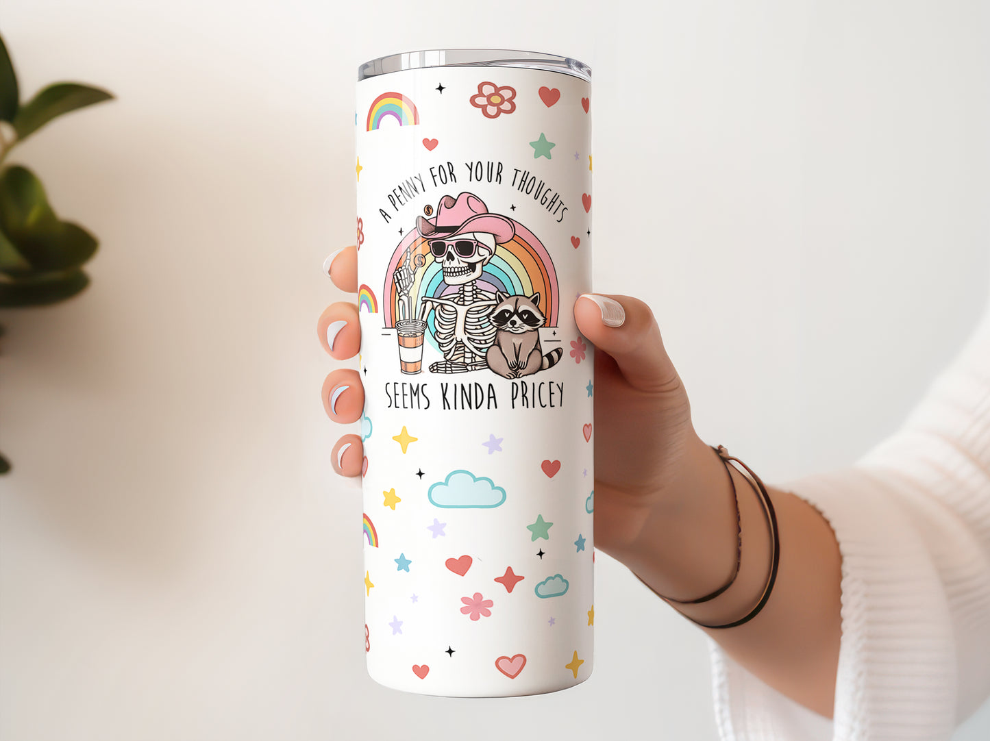 Penny Thoughts 20 oz Stainless Steel Skinny Tumbler