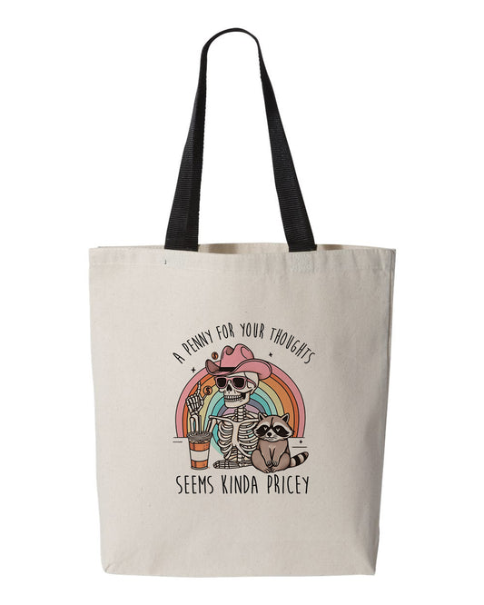 Penny Thoughts, Canvas Tote Bag
