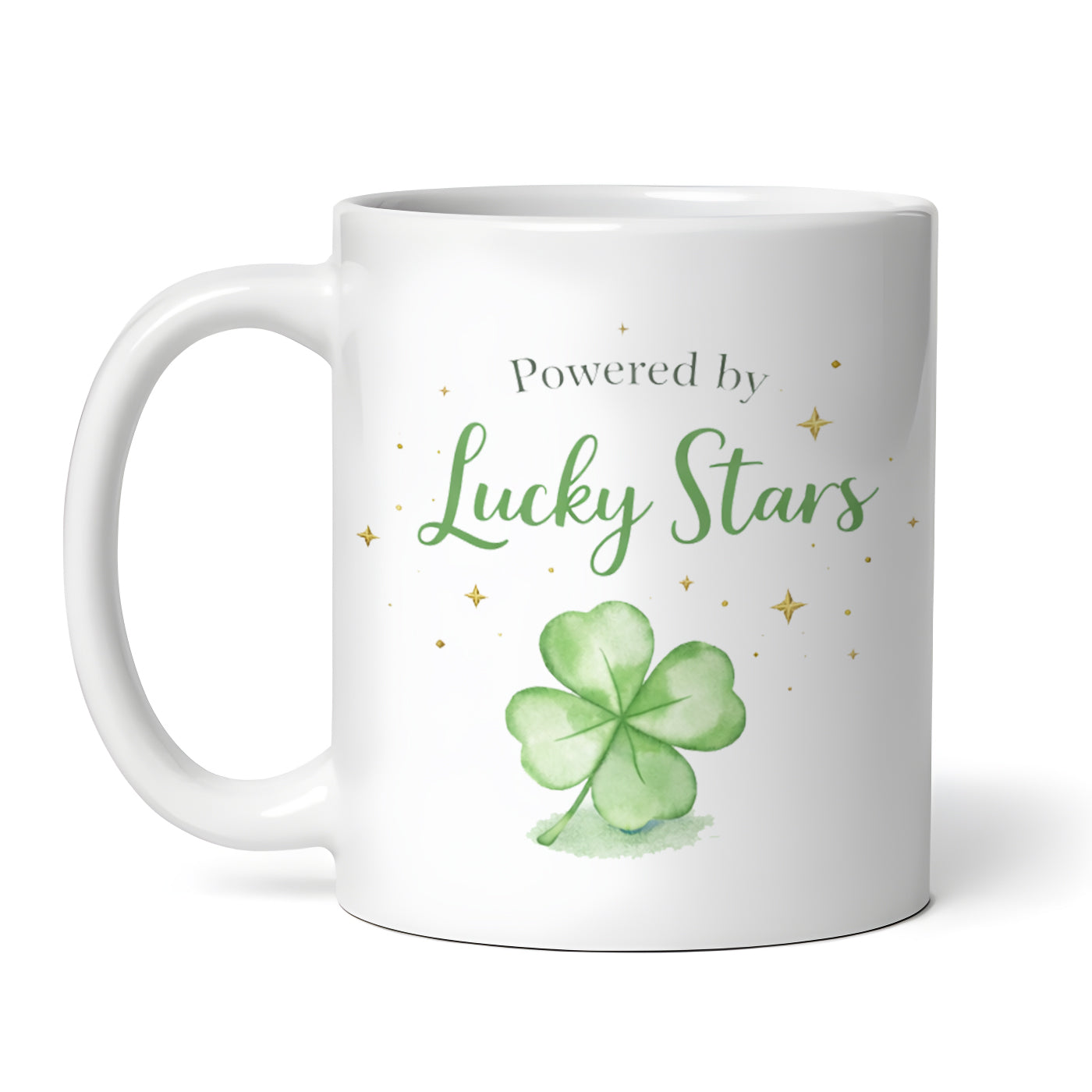 Powered by Lucky Stars 11 oz Coffee Mug Tea Cup