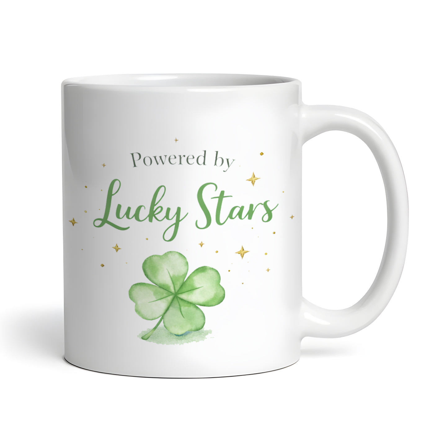 Powered by Lucky Stars 11 oz Coffee Mug Tea Cup