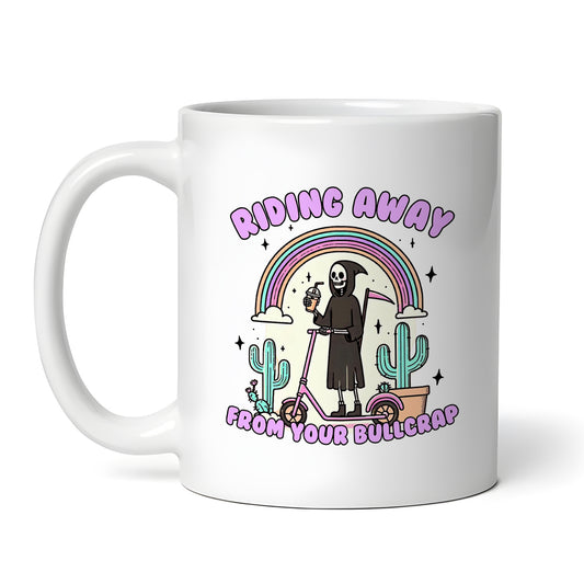 Riding Away 11 oz Ceramic Coffee Mug Tea Cup