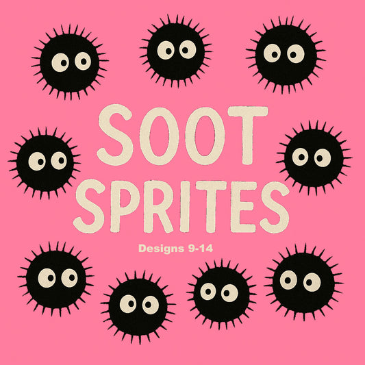 Soot Sprite Susuwatari Makkuro Kurosuke Living Dust 20 oz Skinny Tumbler Designs 9-14