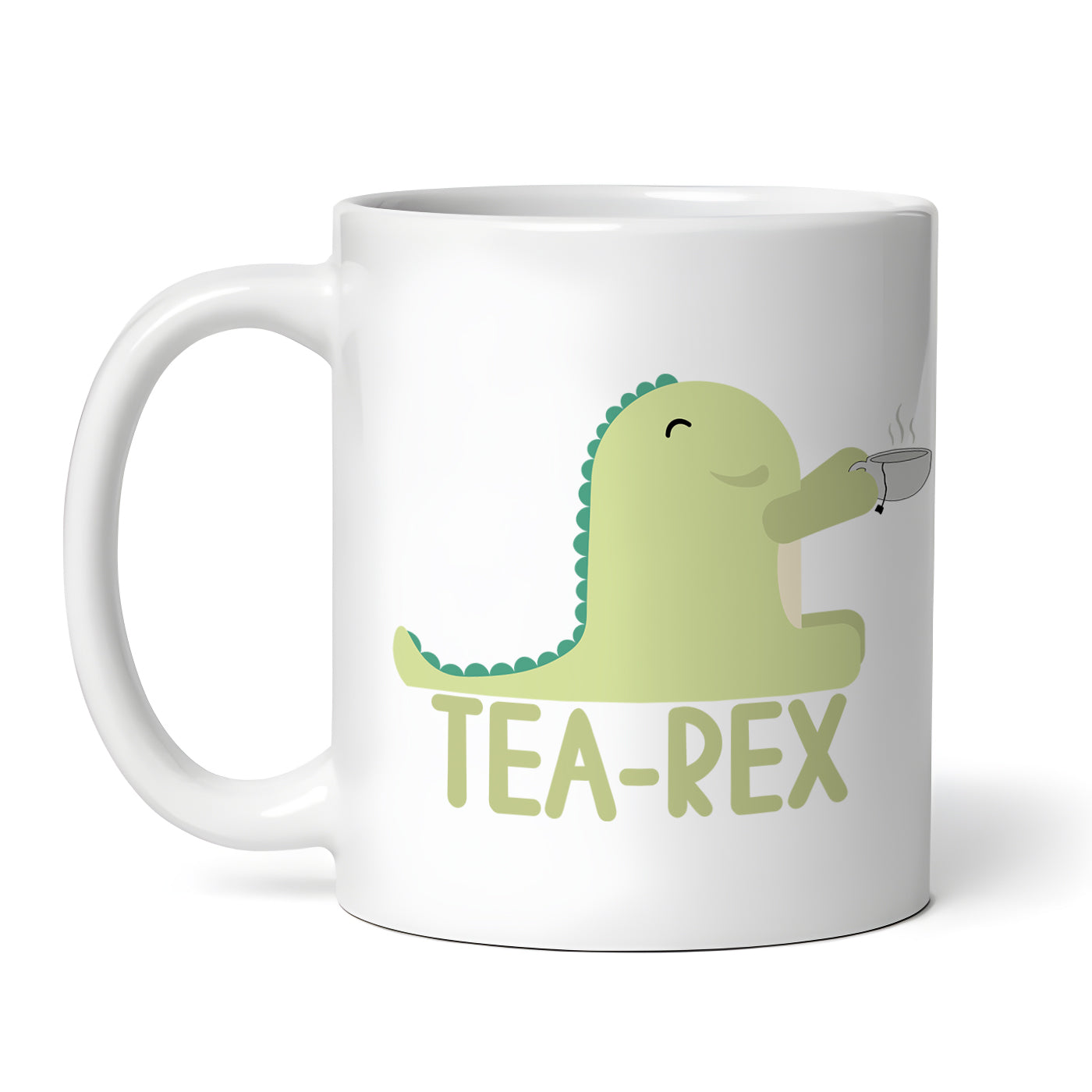 TEA-REX, Funny Office Coffee Mug, Dino Novelty Tea Cup, 11 oz Ceramic