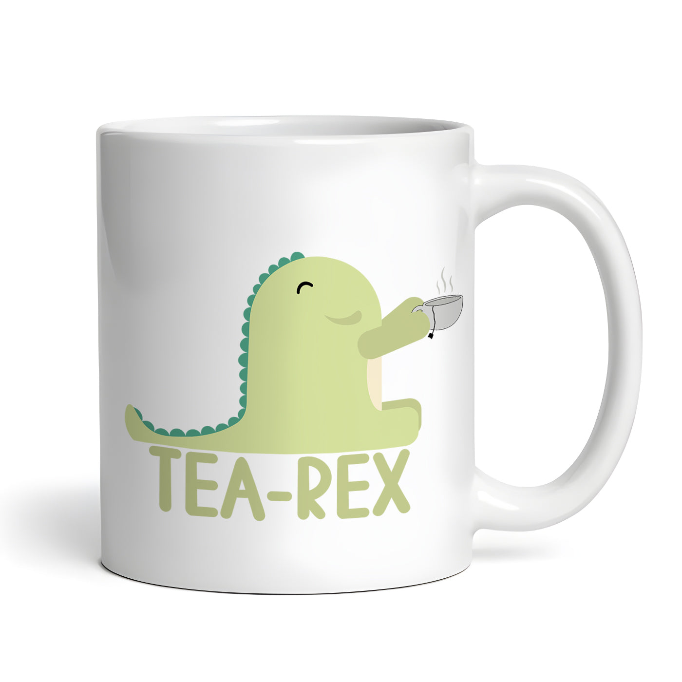TEA-REX, Funny Office Coffee Mug, Dino Novelty Tea Cup, 11 oz Ceramic